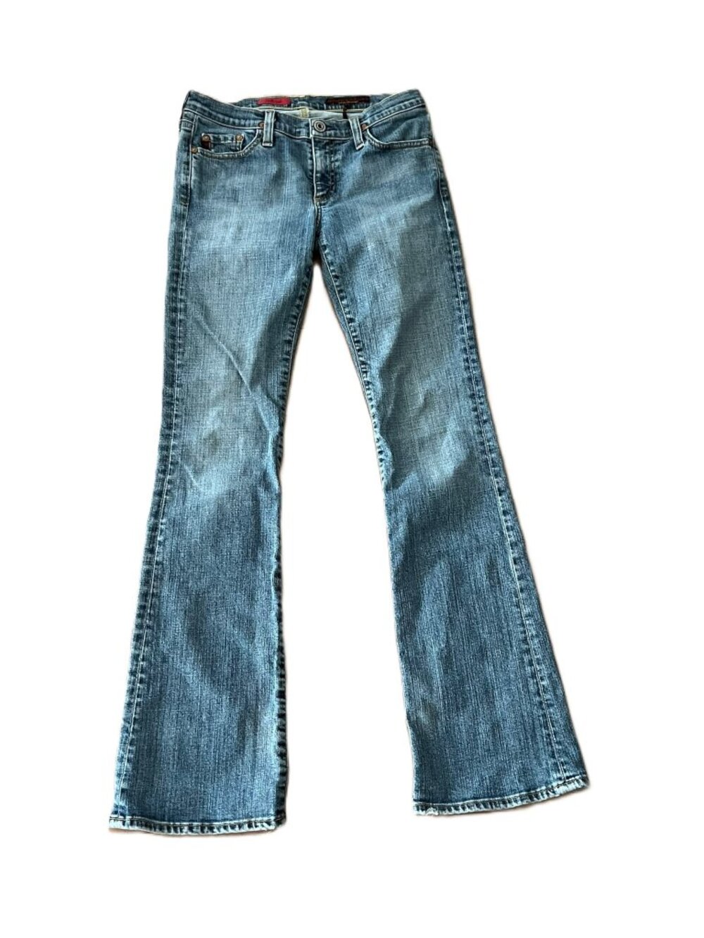 Y2K AG Adriano Goldschmied Angel Jeans Low Rise Medium Wash Size 27 Vintage